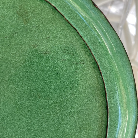 🎄Antique Chinese Canton Champleve Cloisonné Enamel Bronze Plate Tray🎁 - Picture 5 of 5